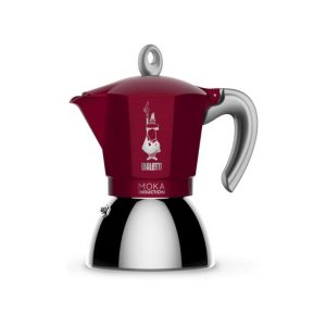 Bialetti Espressokocher New Moka Induktion 2 Tassen, Rot